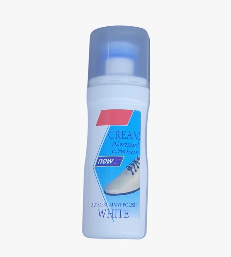 Natural Cream Shoe Polish with New Generation Shine for White Shoes, Superior Quality and Long-lasting Brilliance for Stylish Users