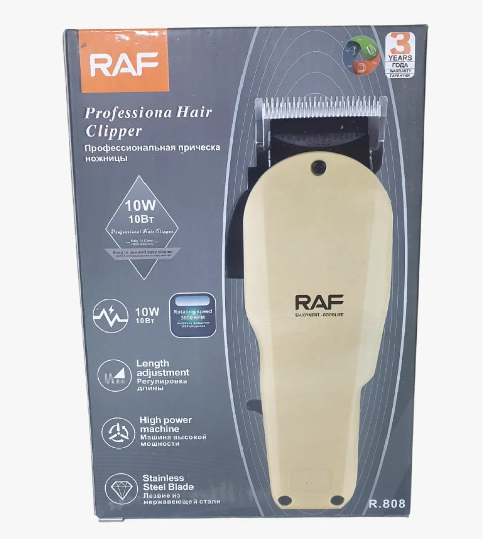 RAF Professional Hair Clipper for Professionals Multi-Use Versatile Design for Salons and Grooming Enthusiasts.