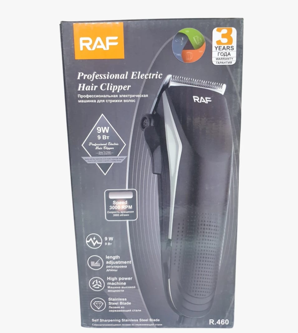 RAF Professional Electric Hair Clipper for Men with Robust Design for Precision Trimming and High Performance