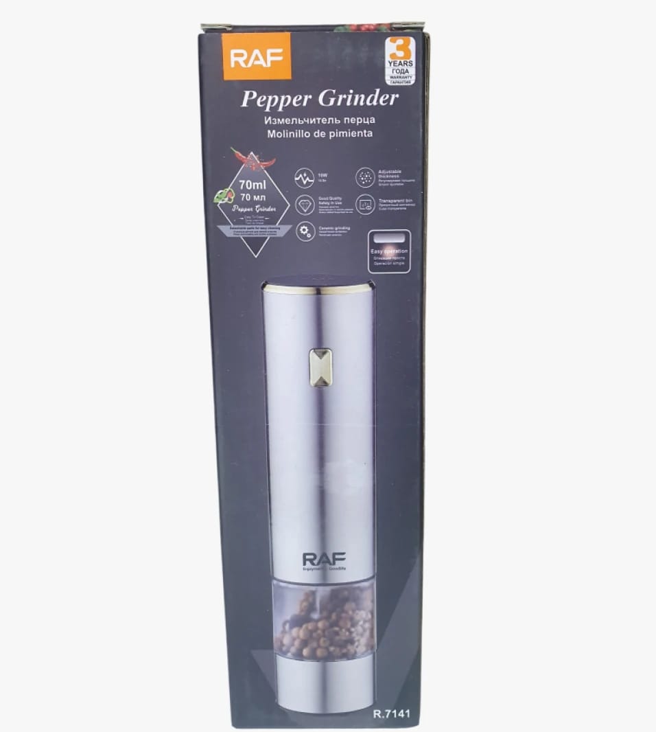 RAF Electric Pepper Grinder with Adjustable Design for Spice Enthusiasts and High-Quality Pepper Lovers