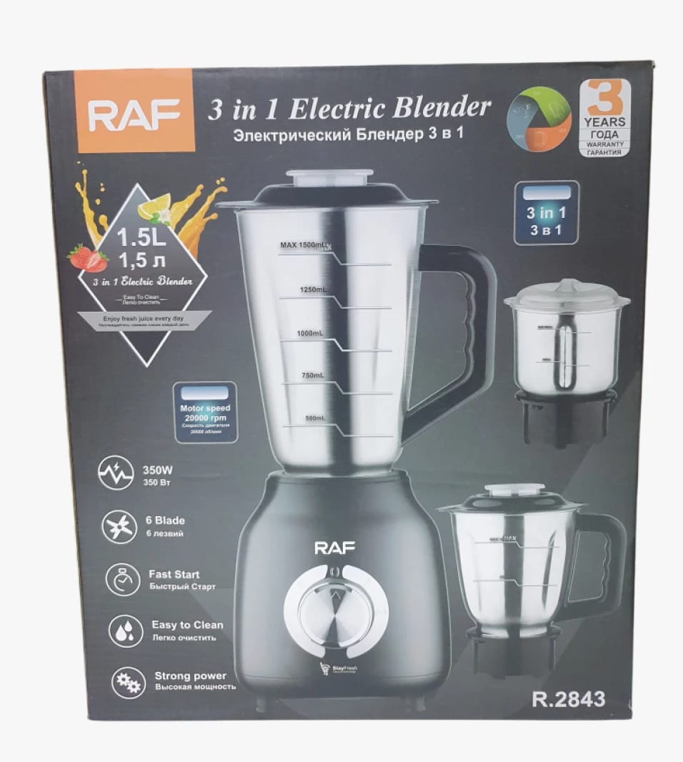 RAF Versatile Electric Blender with Modern Design for Cooking Enthusiasts and Home Chefs