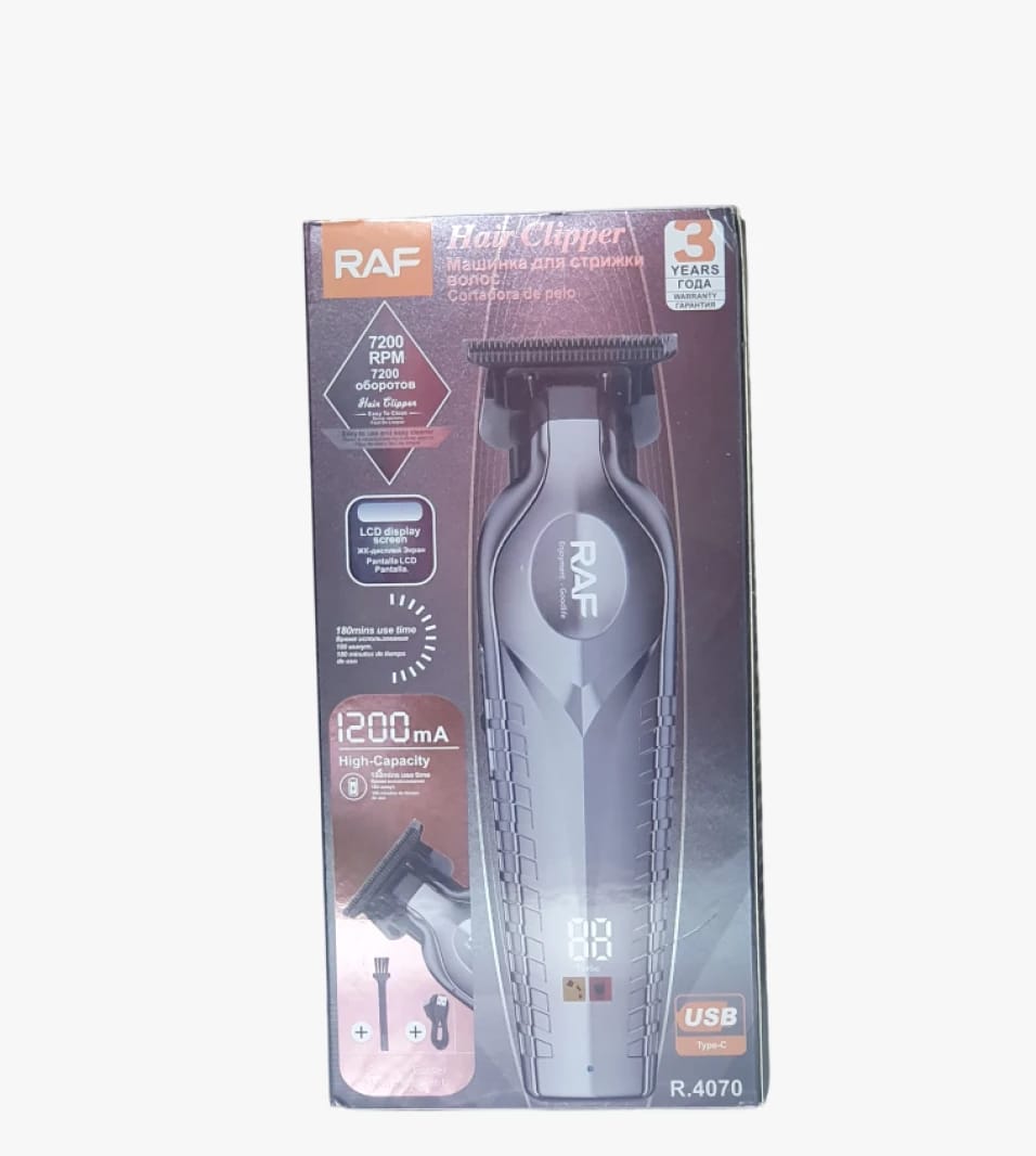 RAF Premium Hair Clipper - Professional Design for Personal and Professional Use on All Hair and Beard Types