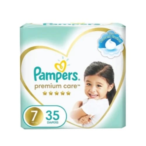 فوط الأطفال Pampers Premium Double (7) 35 Baby Diapers
