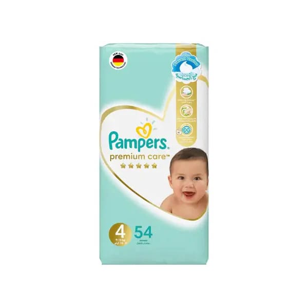 فوط الأطفال Pampers Premium Double (4) 54 Baby Diapers