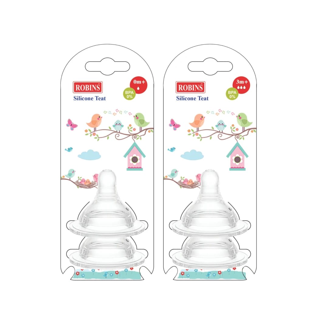 Robins Silicone Teat – 2 Pcs
