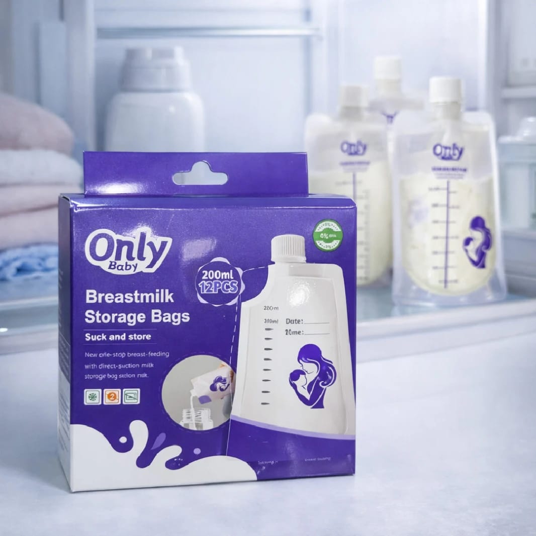 Only Baby 200 Breastmilk Storage Bags (12 Bags) | ml