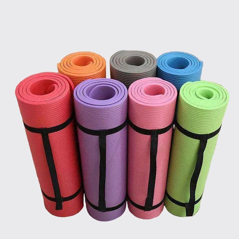 حصيرة يوغا 10 مم NBR مقاس 182 × 69 × 1 سم