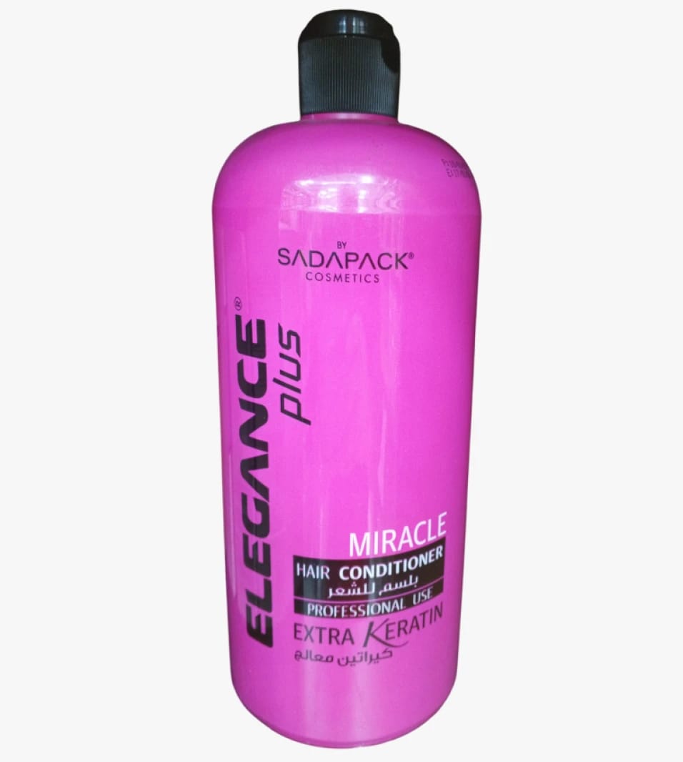 Elegance Plus Miracle Hair Conditioner with Extra Keratin Treatment for Reviving Damaged Hair and Enhancing Shine