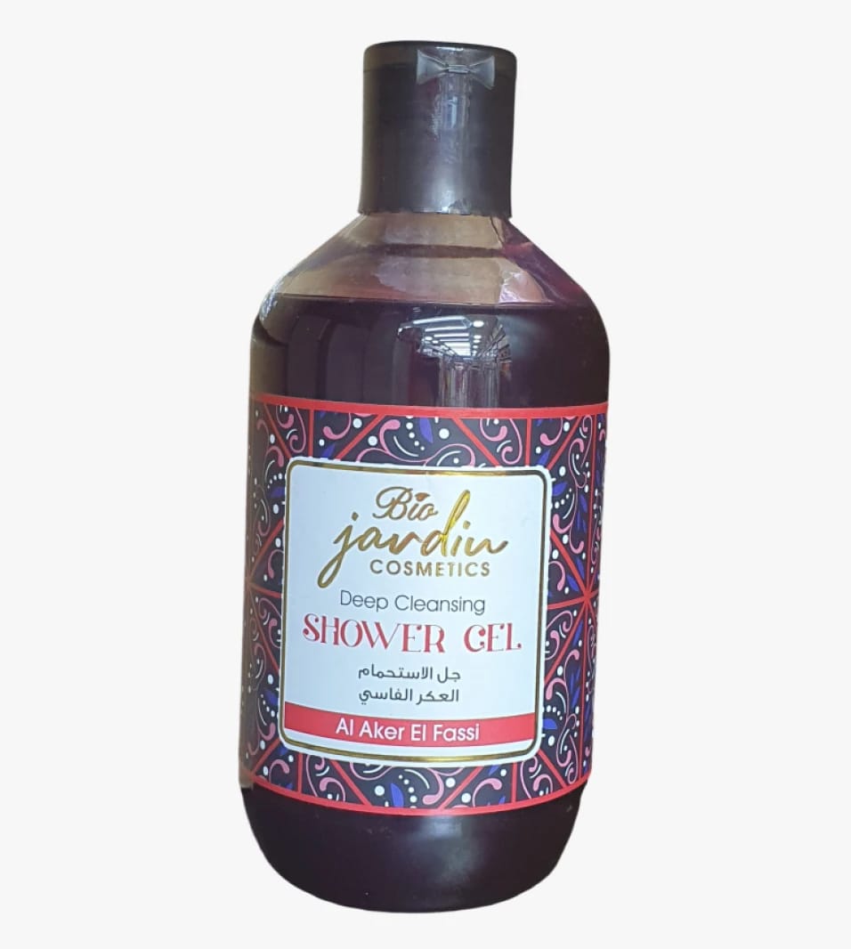 جيل الاستحمام بالعكر الفاسي لتنظيف عميق من بيو جاردن كوزمتيكس مصمم لتغذية البشرة لجميع الأعمار