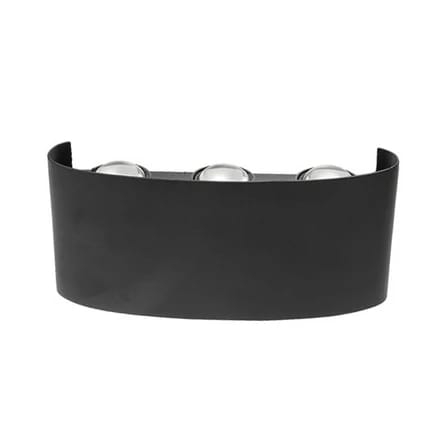 Super Vetro Wall Lamp 27 cm - Black