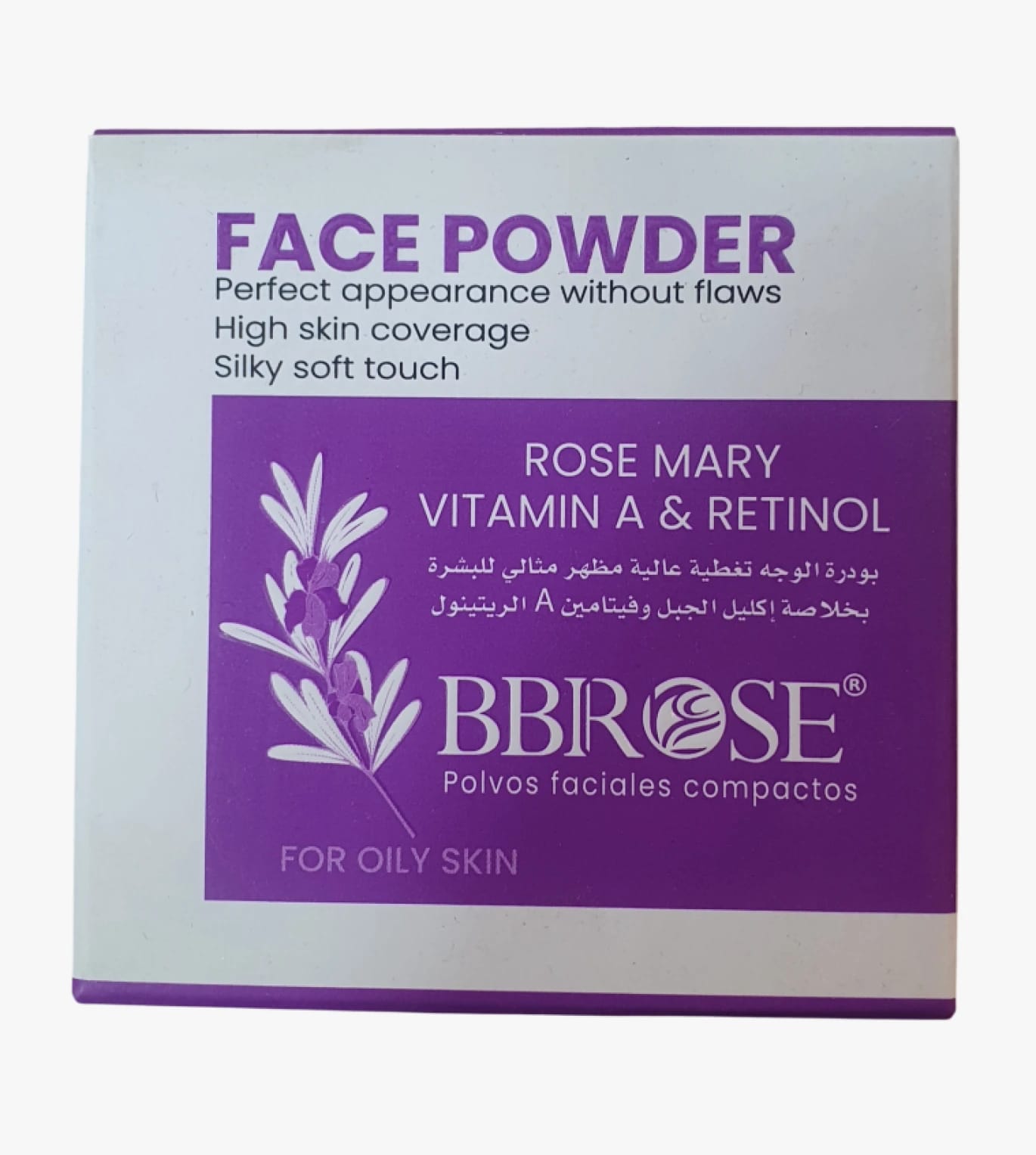 BBRose Face Powder High Coverage Elegant Design for Oily Skin Perfect Finish for Women