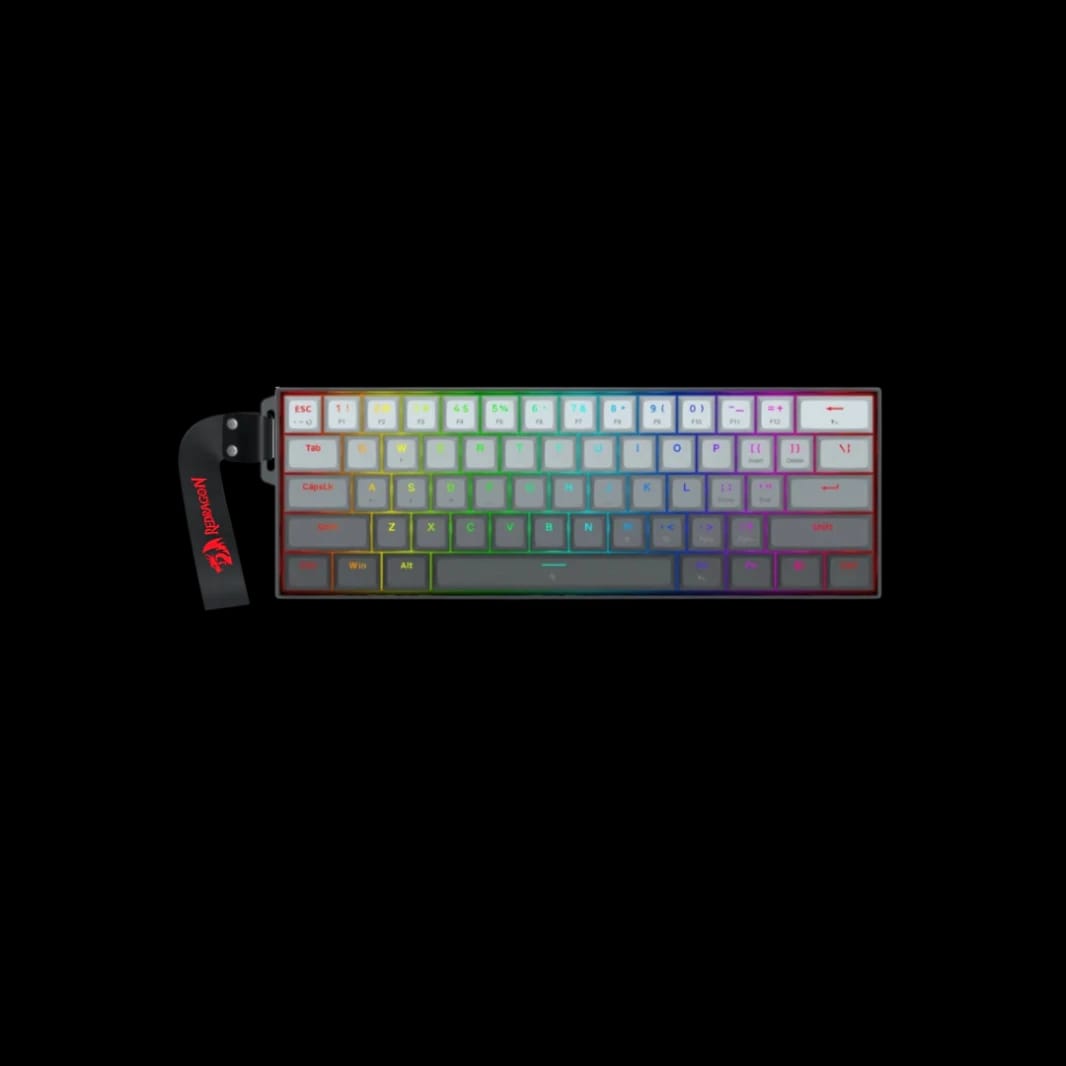 لوحة مفاتيح REDRAGON FIZZ K617M HE (تأثير مغناطيسي) معدل اقتراع 8k Hz رمادي
