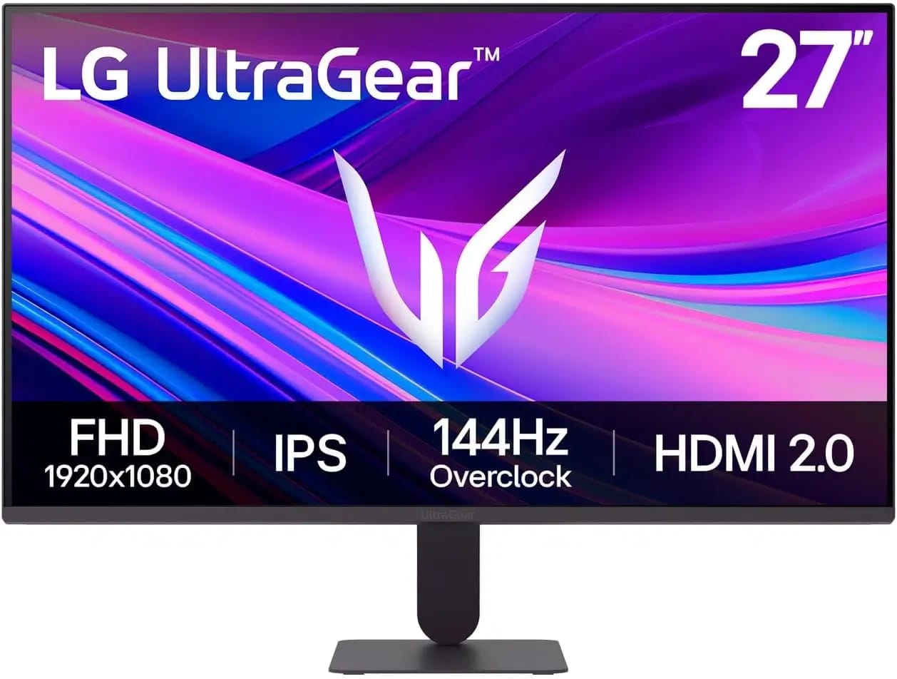 LG 27G411A-B Ultragear Gaming Monitor - 27-inch Full HD IPS 144Hz (O/C) 1ms