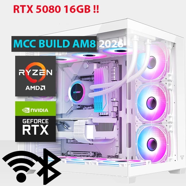 MCC AM8-26 - MIDAS Gaming PC Build || AMD Ryzen 7 7800X3D 8-core - GeForce RTX 5080 16G GDDR7 Graphics Card