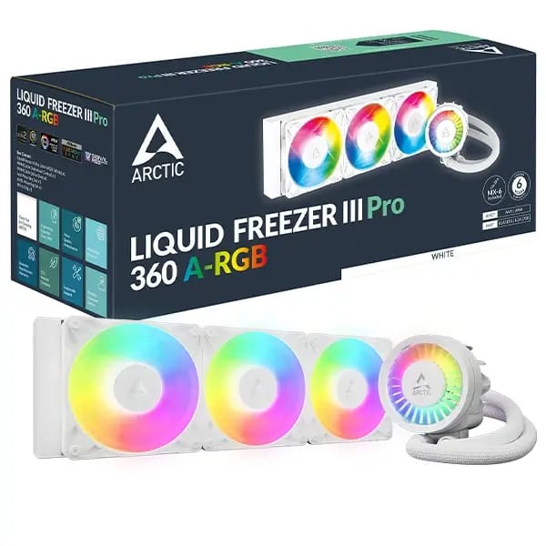Arctic Freezer III Pro 360 A-RGB White Multi Compatible All-in-One CPU Liquid Cooler