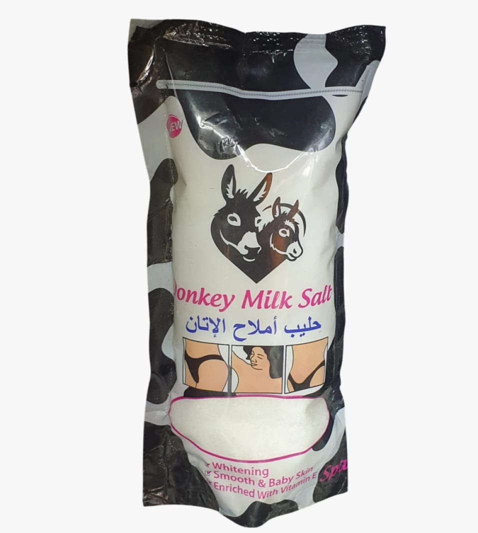 Miss Sweet Donkey Milk Body Salt Whitening Product with Vitamin E Benefits for Sensitive Skin