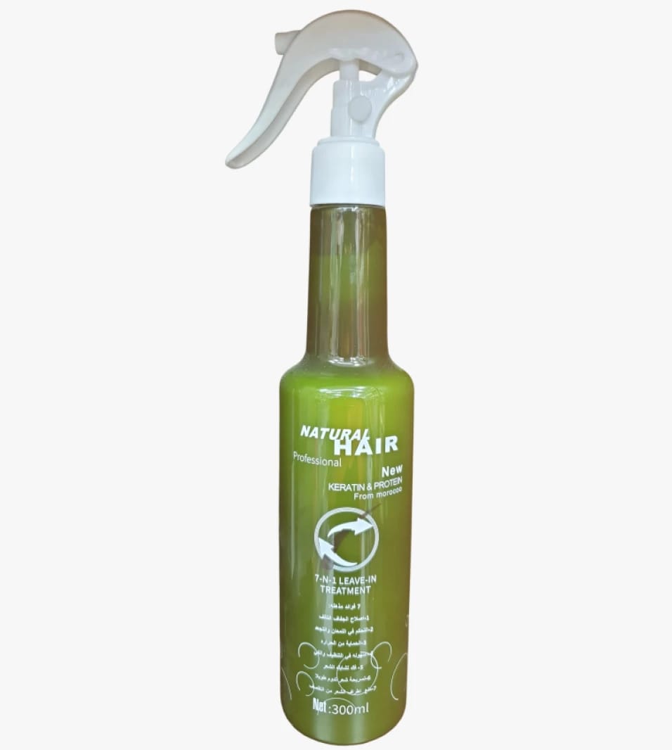 Natural Hair Professional Product with Keratin Formula for Curly and Dry Hair Care. Ultimate Protection Design for Unique Elegance.