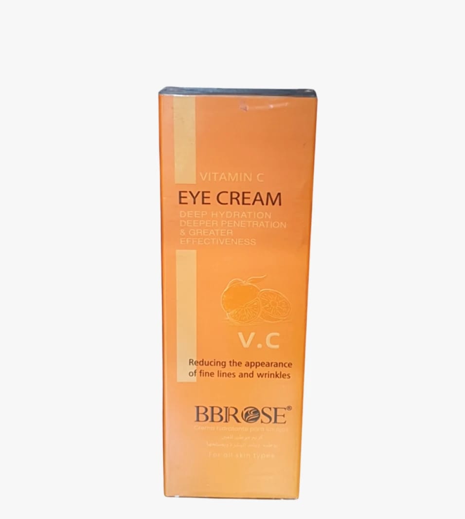 BBROSE Vitamin C Deep Hydrating Eye Cream for All Skin Types and Luxurious Under Eye Care