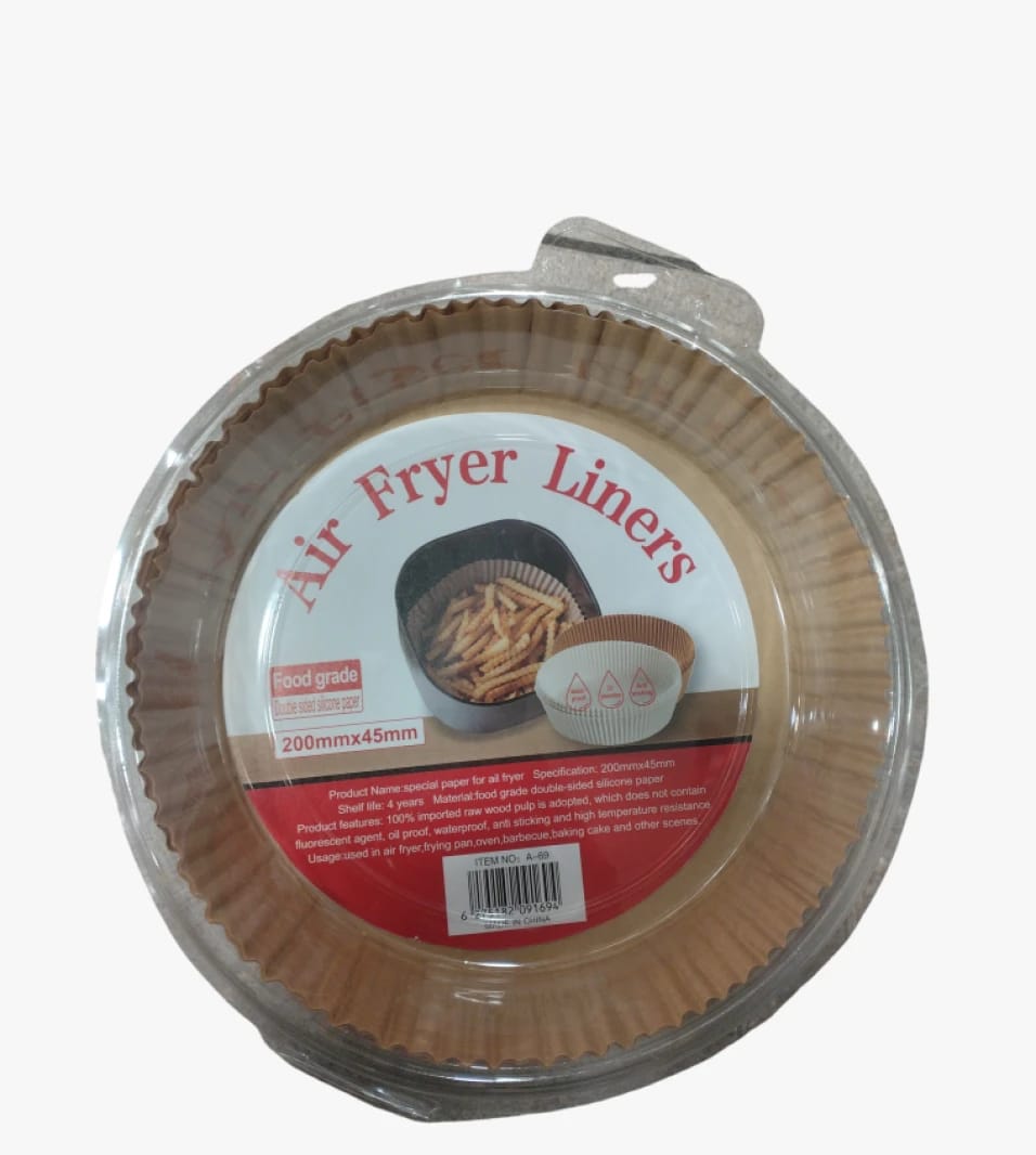 High-Quality Air Fryer Liners by Renowned Brand, Round Design Perfect for Convenient Use in Every Kitchen