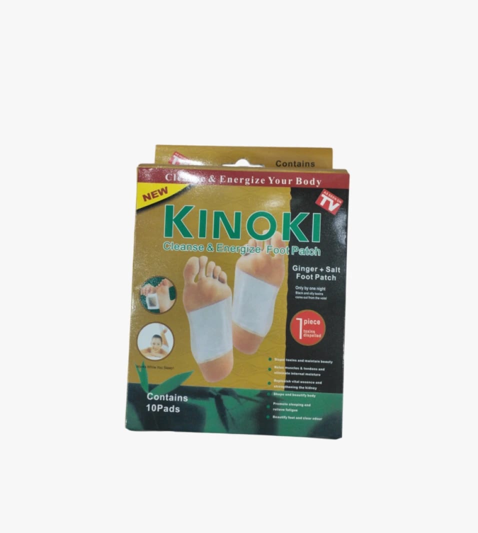 Kinoki Foot Patches for Energizing and Detoxifying, Infused with Ginger and Salt, Effective Health Solution for Men and Women
