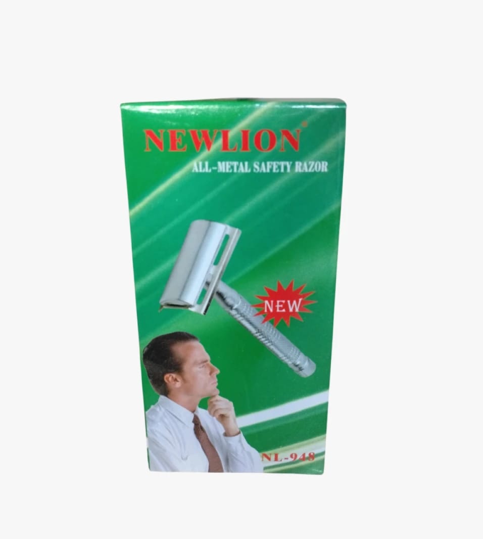 NEWLION Men's Elegant All-Metal Safety Razor for Traditional Shaving Enthusiasts