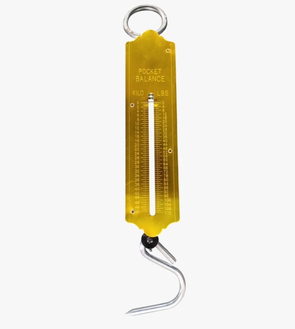 Pocket Balance Scale with Hook for Weighing in Kilograms and Pounds for Multipurpose Use