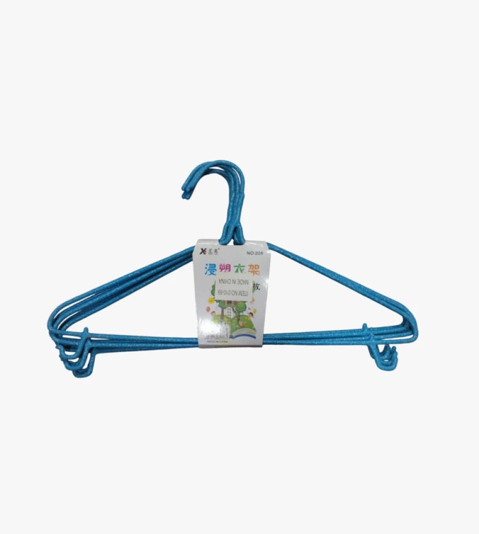 X Brand Light Blue Clothes Hanger Set - Durable and Rust-Resistant Design for Families and Individuals