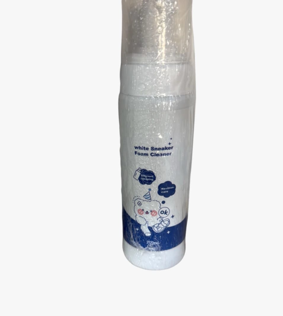 White Sneaker Foam Cleaner with Unique Cleaning Properties for Athletic Shoes, Safe for All Family Members