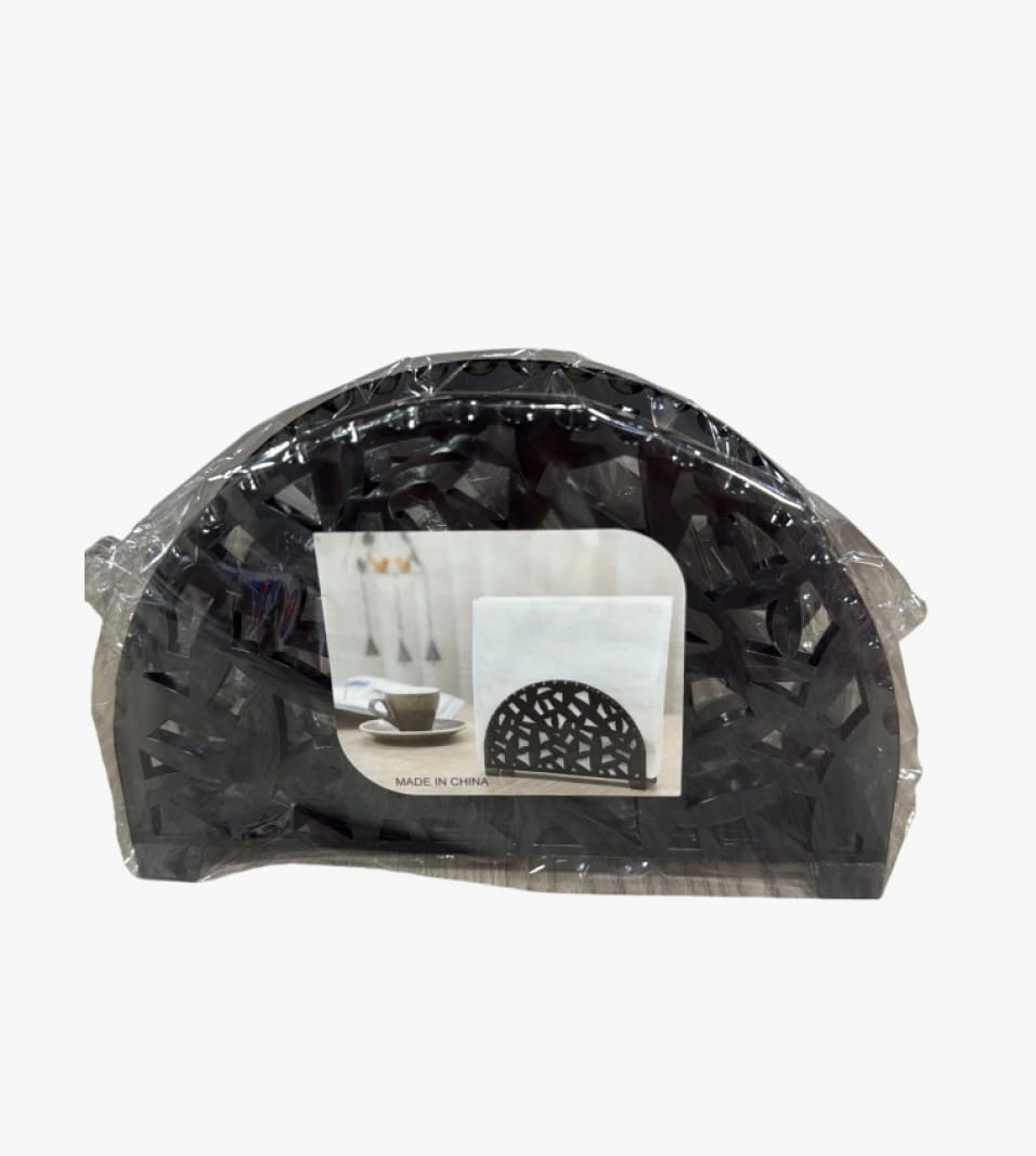 Elegant Metallic Napkin Holder with Unique Design for Homes, Restaurants, and Offices - Stylish and Functional