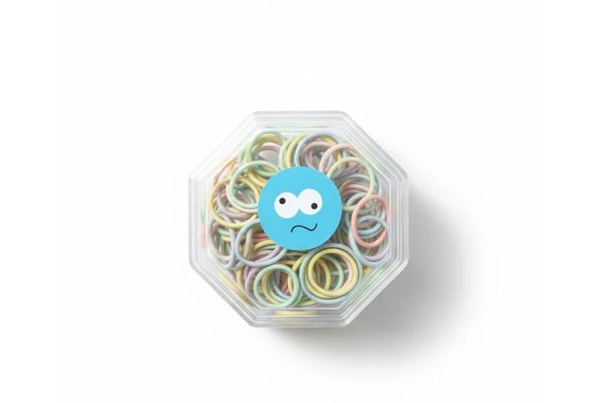 Multi-Colored Elastic Hair Band Set