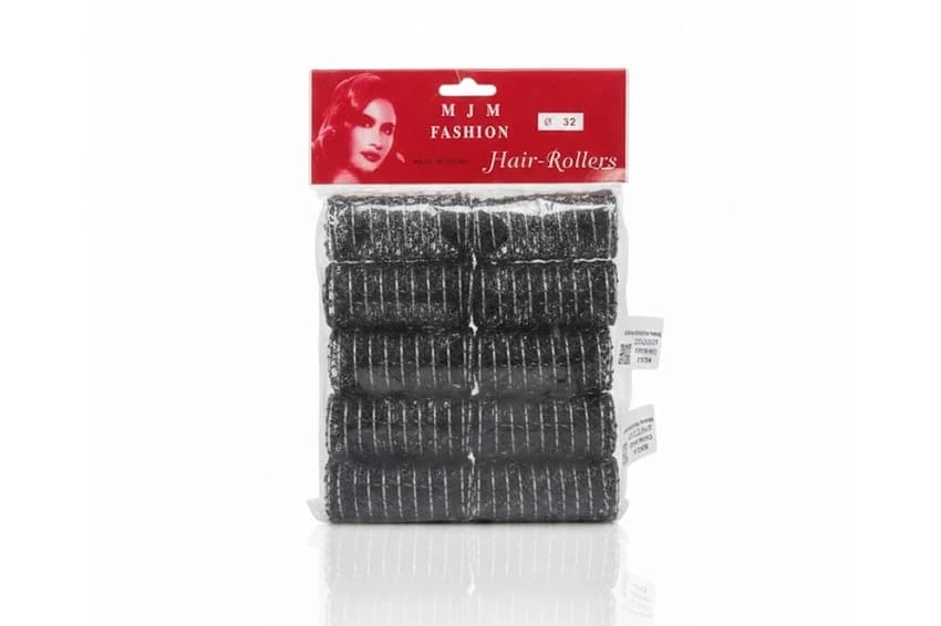 10 Pieces Black Hair Rollers - Size 32