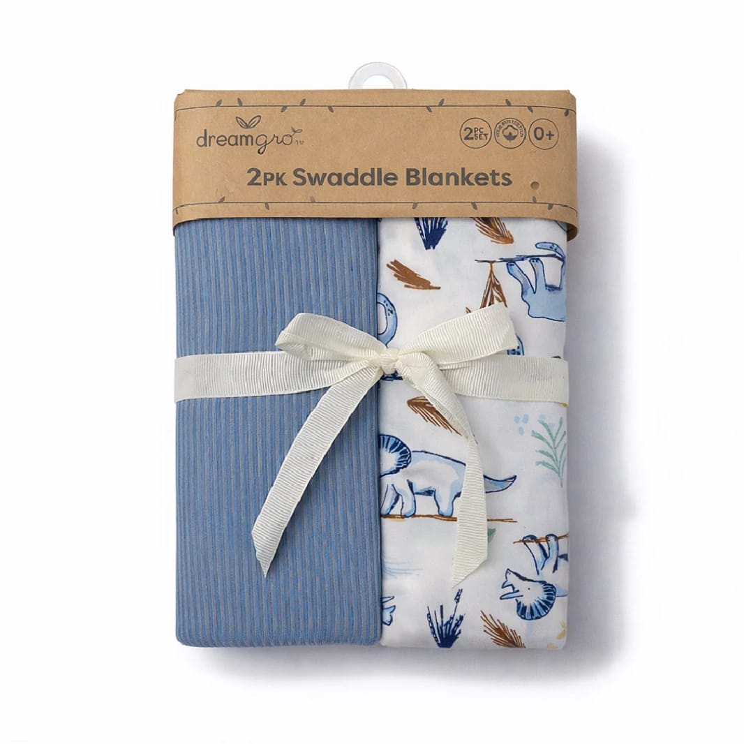 Dream Gro Baby Swaddle – Set of 2 | Soft and Breathable Blanket