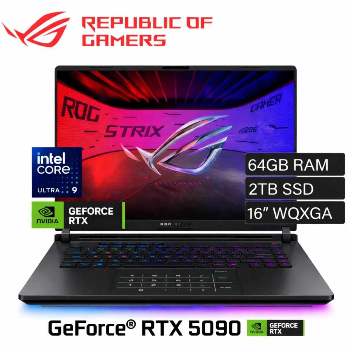 ASUS ROG Strix SCAR 16 (2025) G635LX with Intel Core Ultra 9 Gen II and NVIDIA RTX 5090
