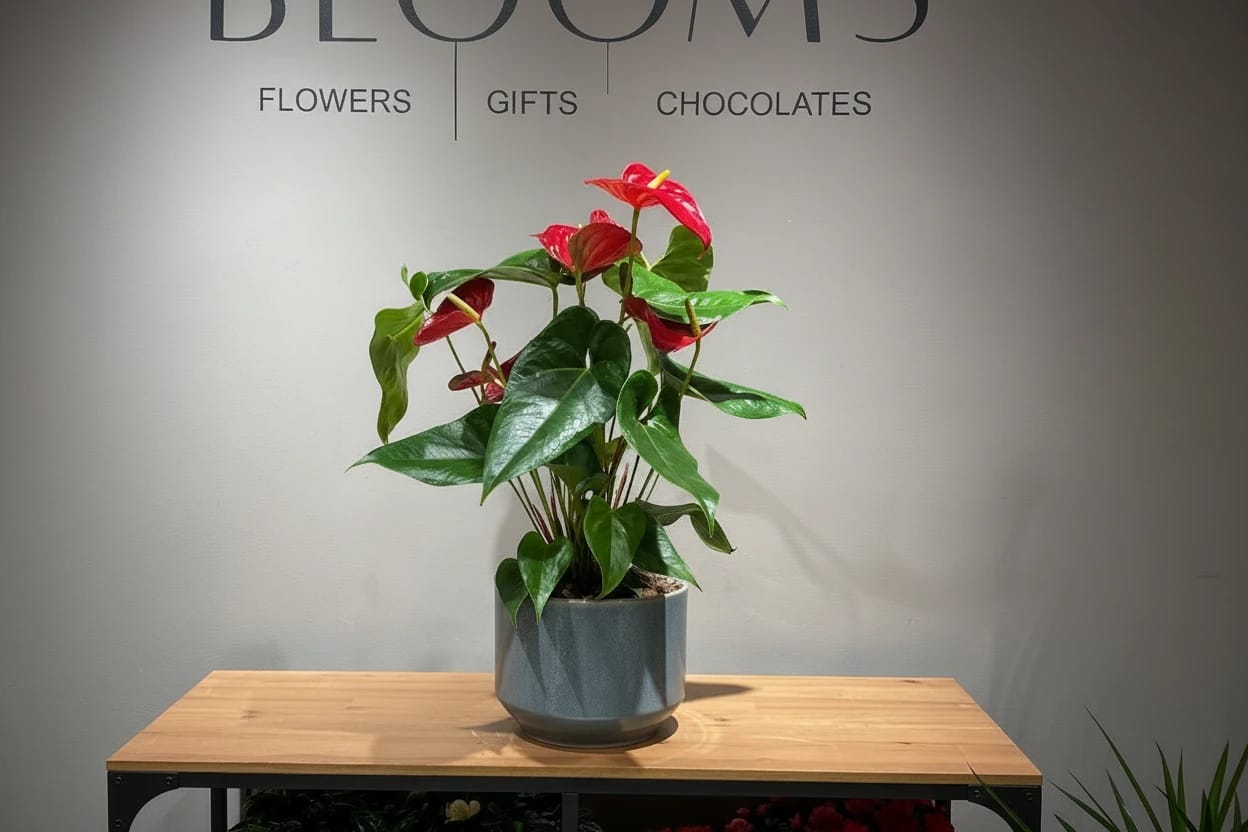 Red Anthurium Plant