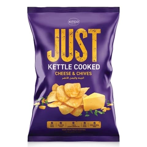 Kitco Just Kettle Cooked Chips Cheese And Chives Flavor 40 Gram
