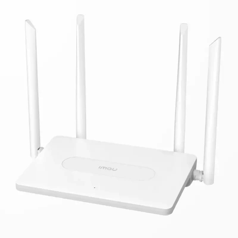 راوتر IMOU AC1200 مزدوج النطاق Wi-Fi 2.4GHz 5GHz مع 4 هوائيات عالية الكسب وأمان WPA2 مثالي للكاميرات الذكية المنزلية HR340