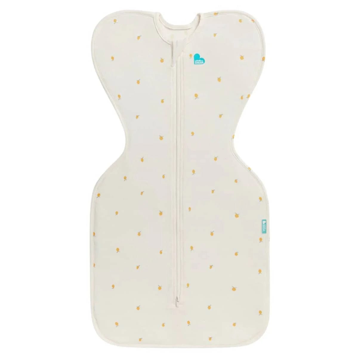 SWADDLE UP™ 1.0 TOG Stretch Cotton Cream Lemons - Medium