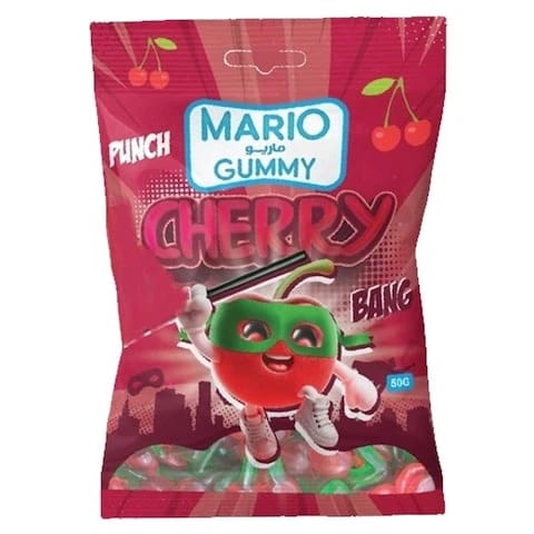 Mario Gummy Cherry 50 Gram