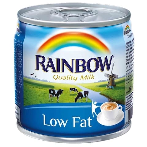 Rainbow Milk Evaporated Low Fat 170 Gram