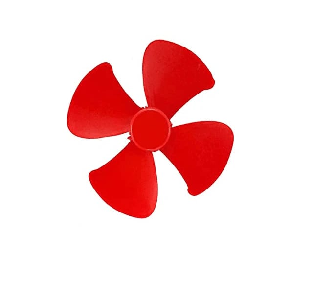 مروحة حمراء صغيرة 4 سم