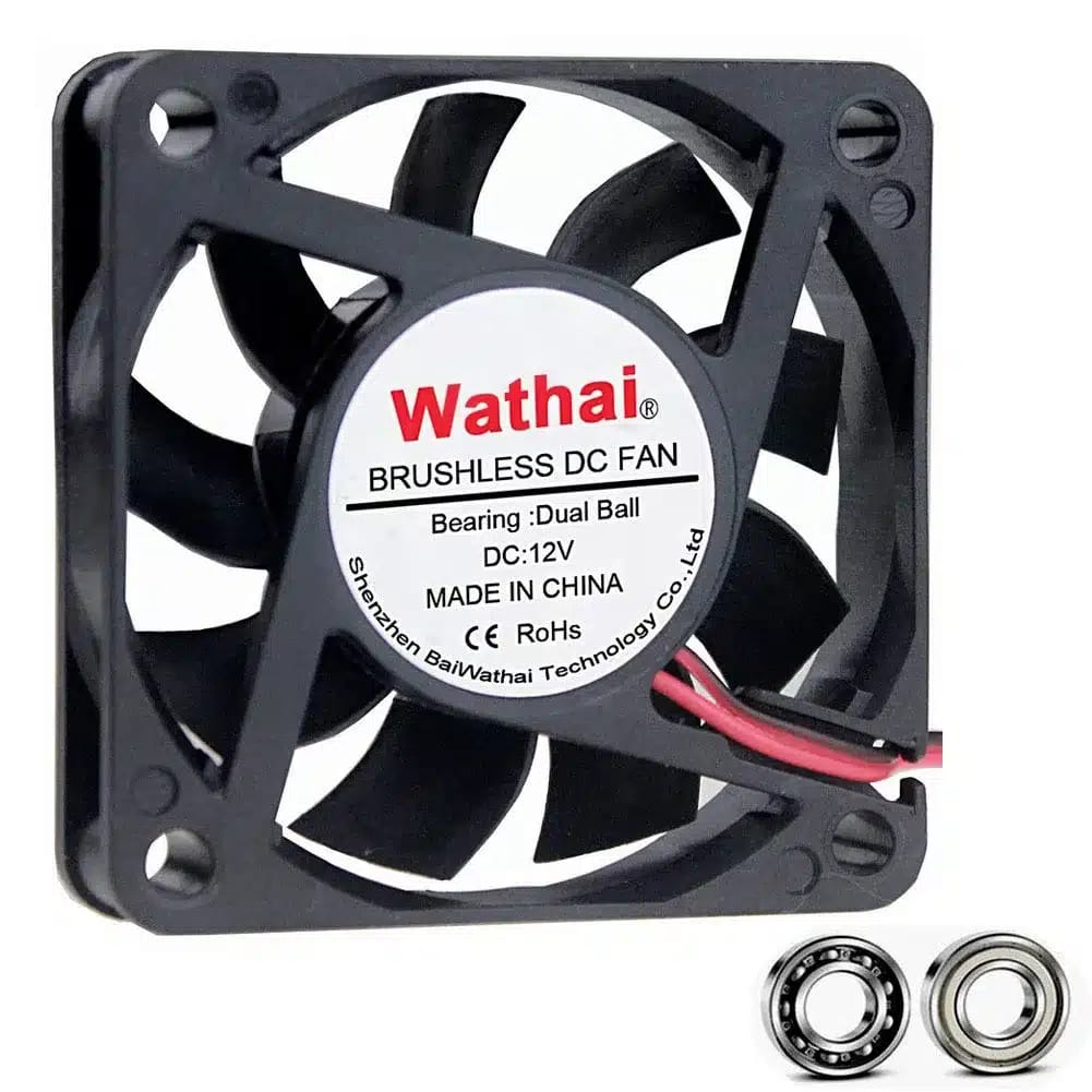 مروحة تبريد 6015 12V كابل XH2.54 بحجم 60x60x15 ملم
