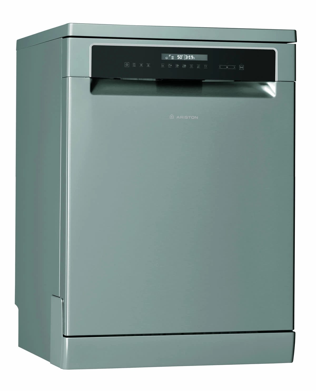 Ariston Dishwasher 10 Programs Inox 5 Spray 15 Sets 3 Baskets A+++