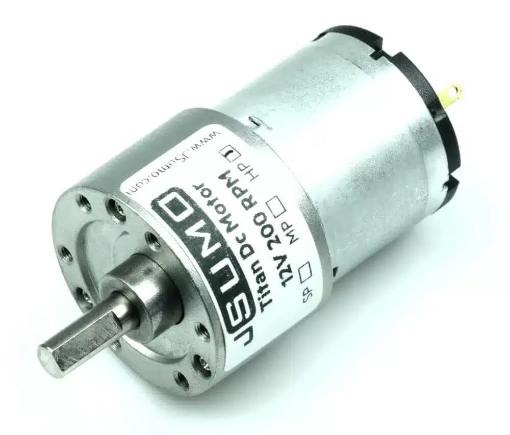 JSUMO Titan DC Gearhead Motor 12V 200 RPM (60:1)