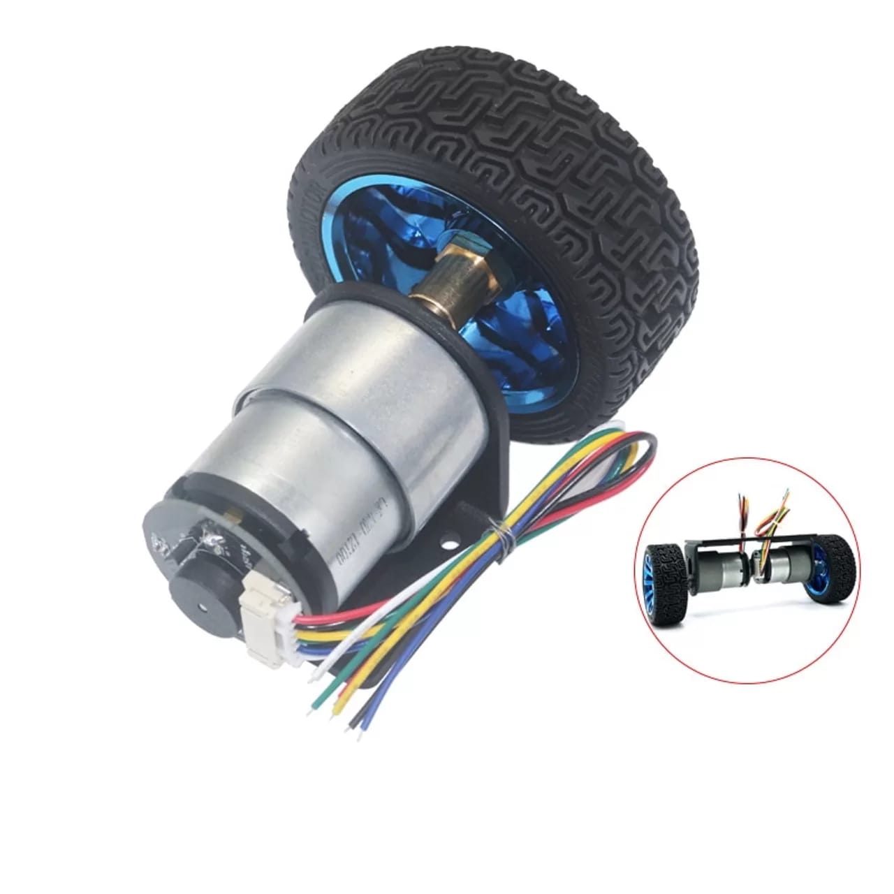 25GA370 12V DC Reducer Gear Motor Set with Encoder