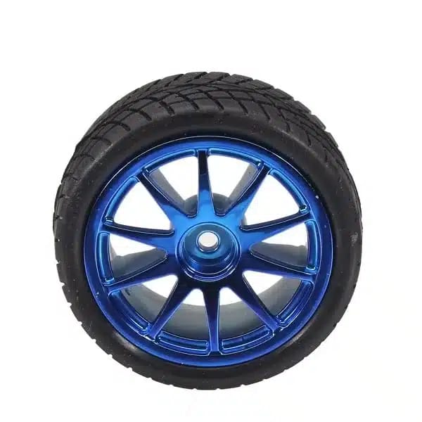65mm Rubber Wheel Tire With Sponge Liner For 1:10 1/10 Smart Car Robot