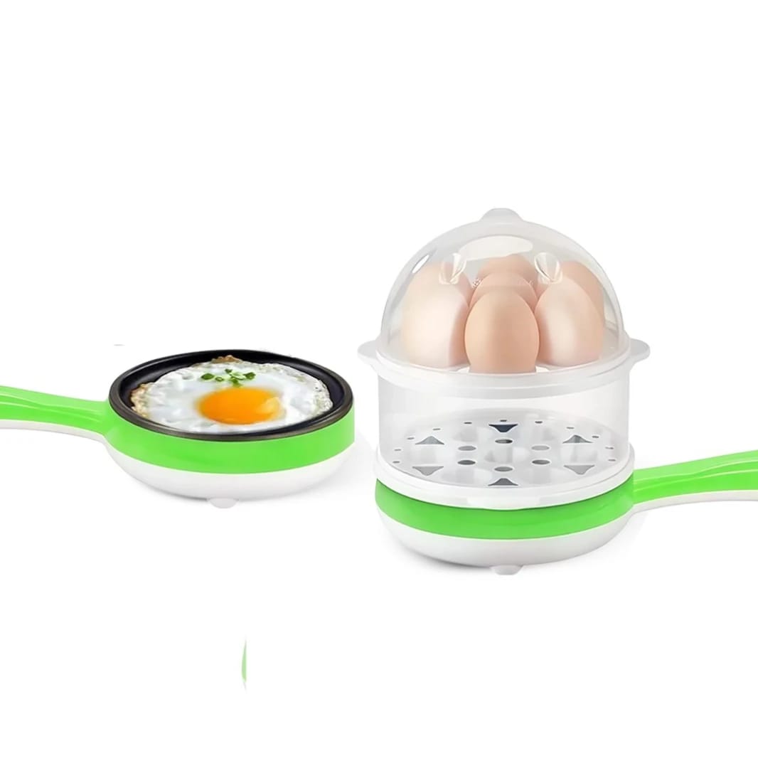 Egg Boiler and Fryer Device (2-in-1) Capacity 14 Eggs