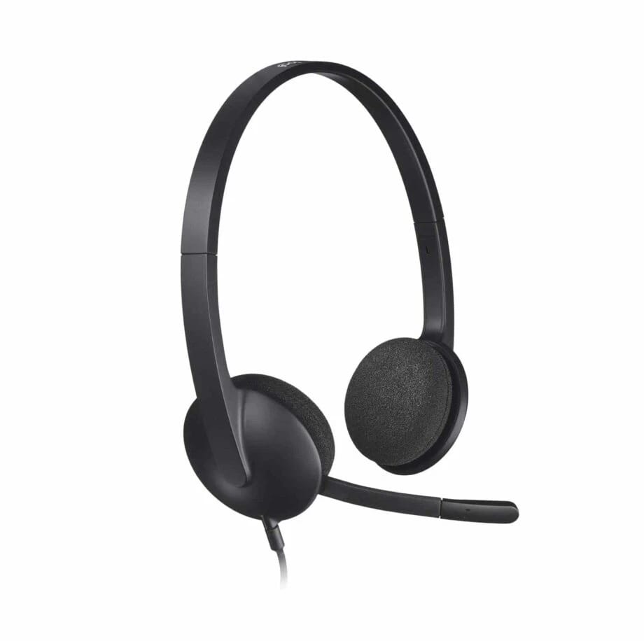 Logitech H340 USB Stereo Headset with Noise‑Cancelling Microphone