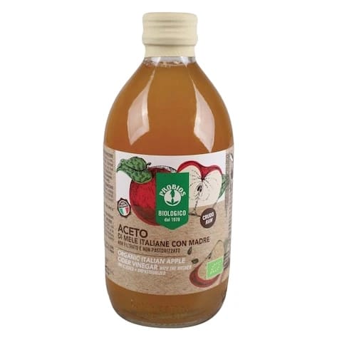 Probios Organic Vinegar Unfiltered Apple 500 Ml