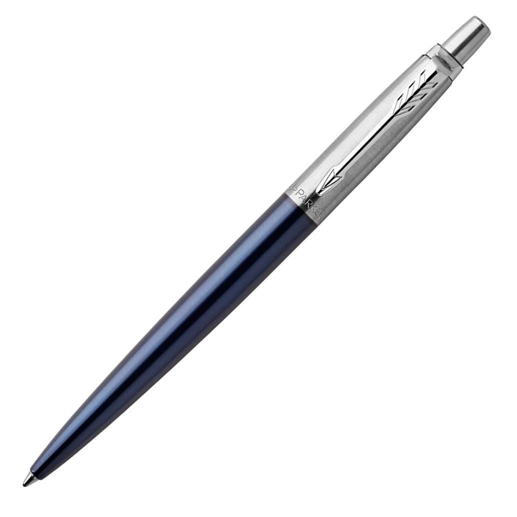 NEW Parker Jotter Premium Colored Stainless Steel Body CT Ballpoint Pen - Royal Blue