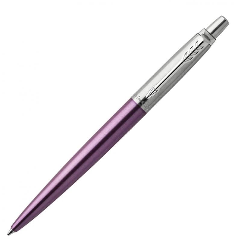 NEW Parker Jotter Premium Colored Stainless Steel Body CT Ballpoint Pen - Victoria Violet